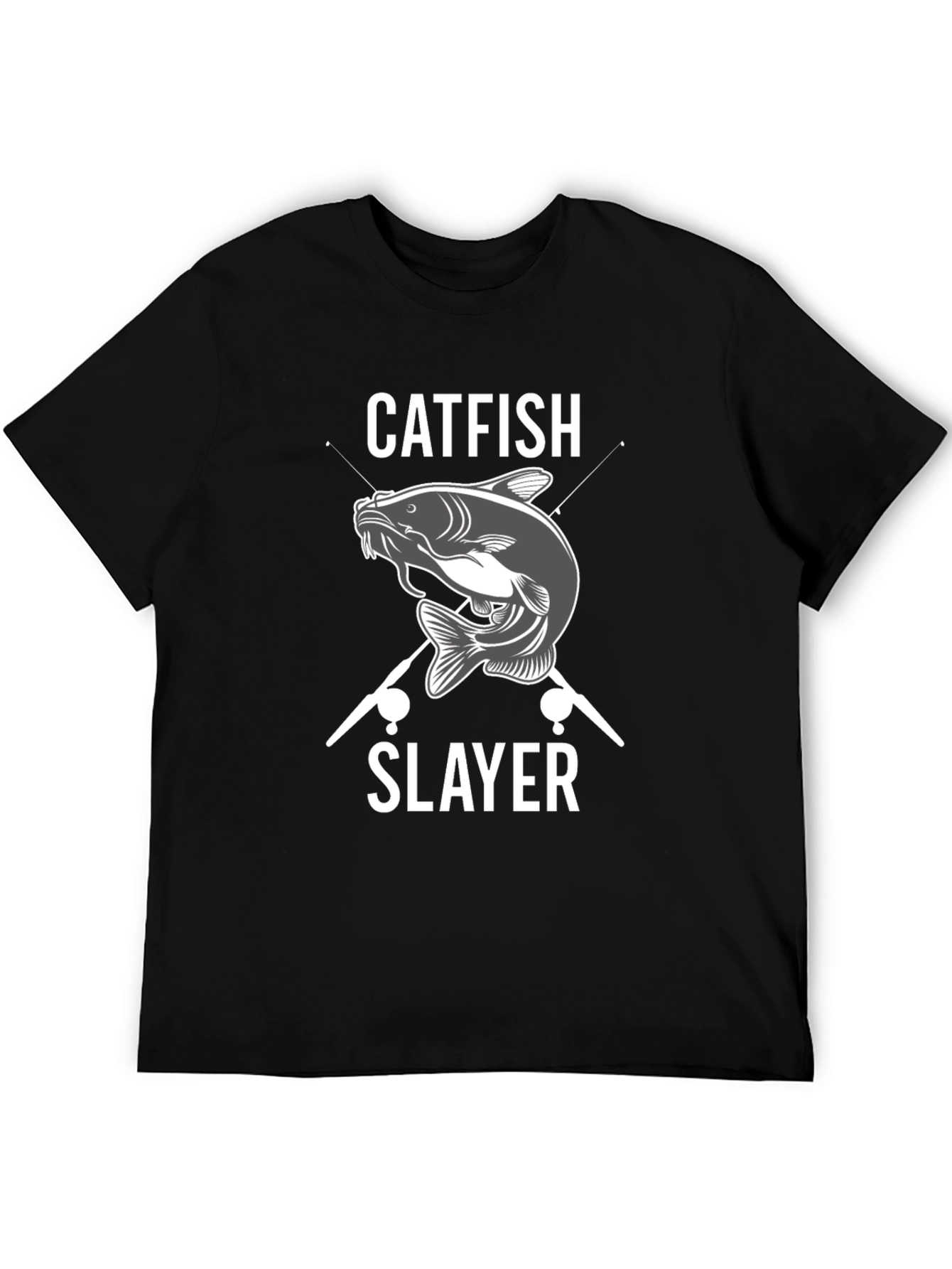 Catfish Slayer Graphic T-Shirt Fishing Tee