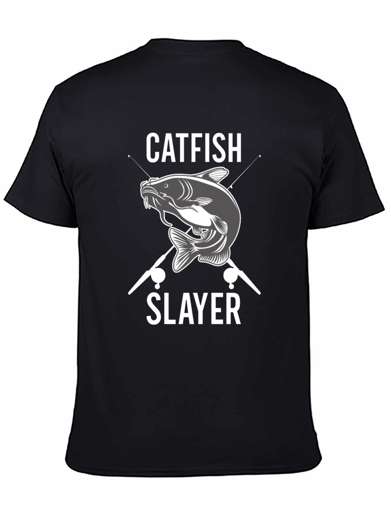 Catfish Slayer Graphic T-Shirt Fishing Tee