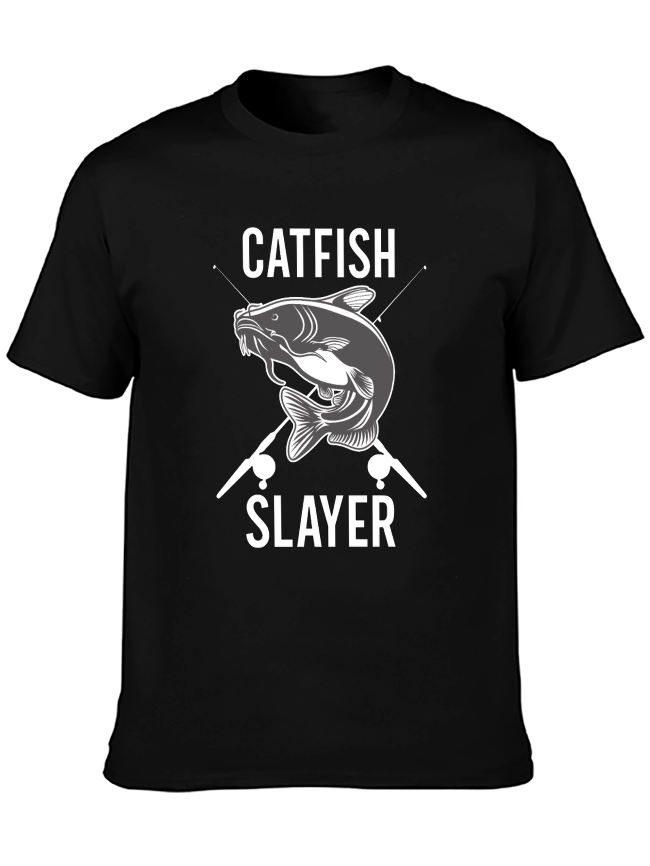 Catfish Slayer Graphic T-Shirt Fishing Tee