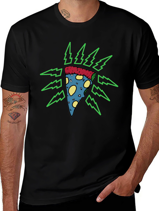 Electric Pizza Slice Graphic Tee