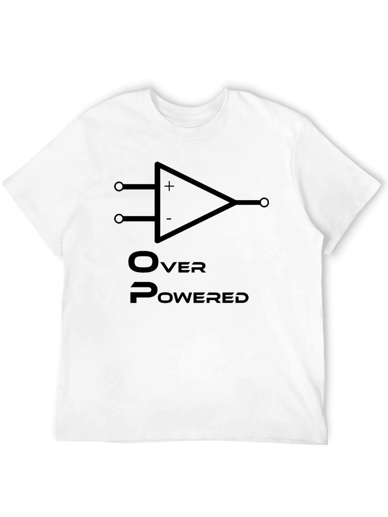Overpowered Op Amp Black T-Shirt