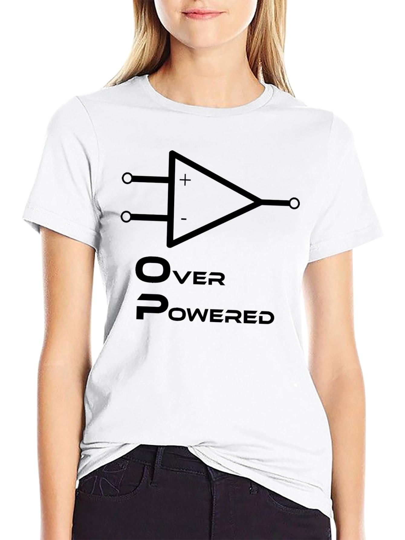 Overpowered Op Amp Black T-Shirt