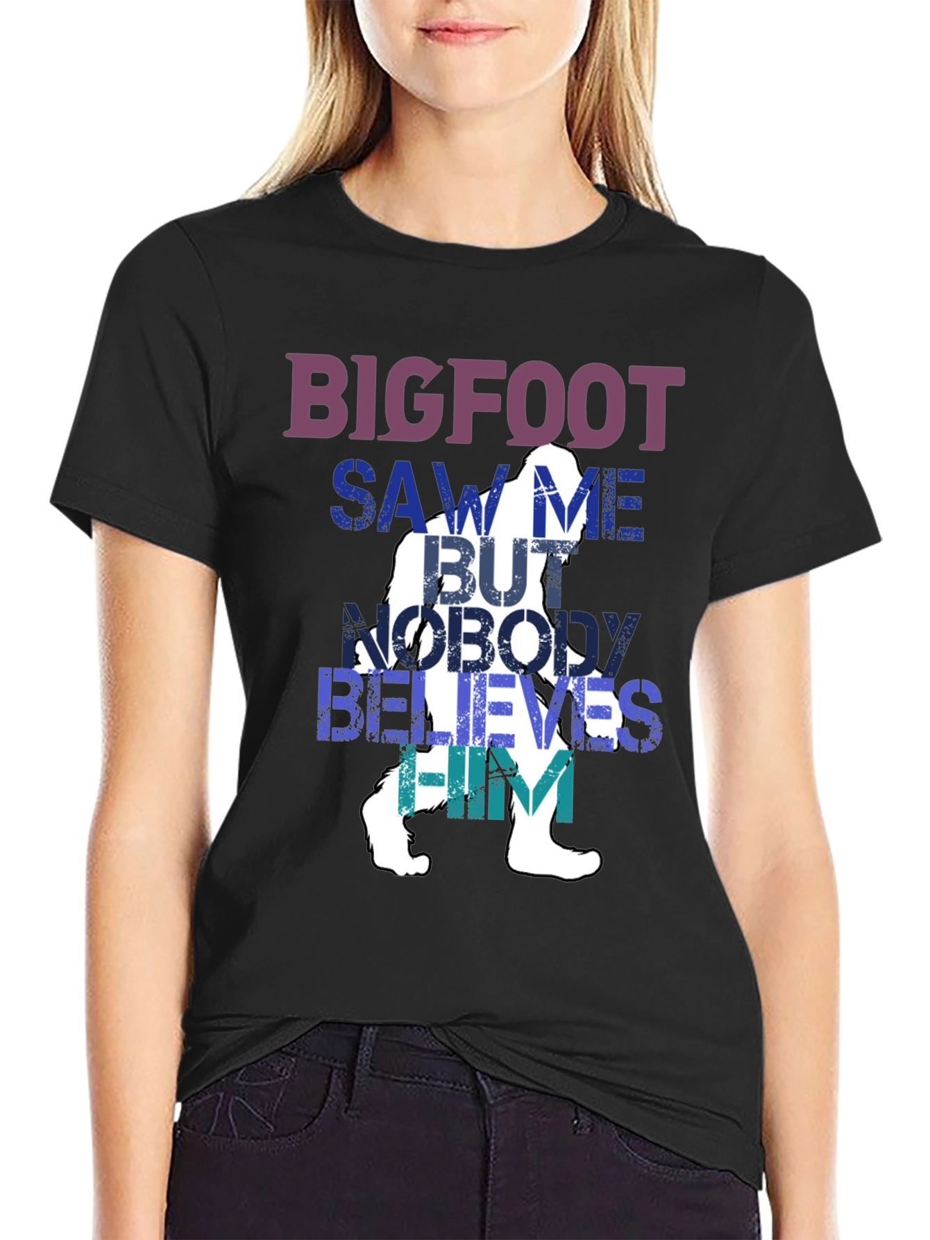 Bigfoot Saw Me T-Shirt - Funny Cryptozoology Tee