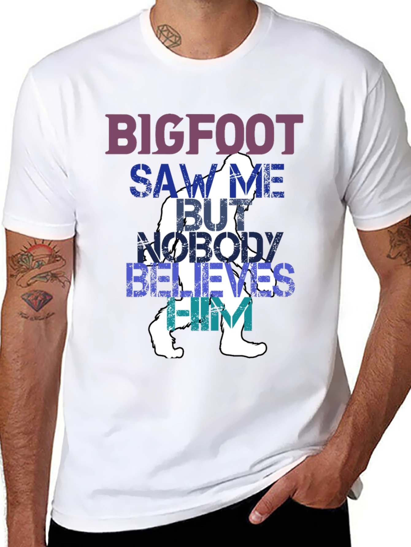 Bigfoot Saw Me T-Shirt - Funny Cryptozoology Tee