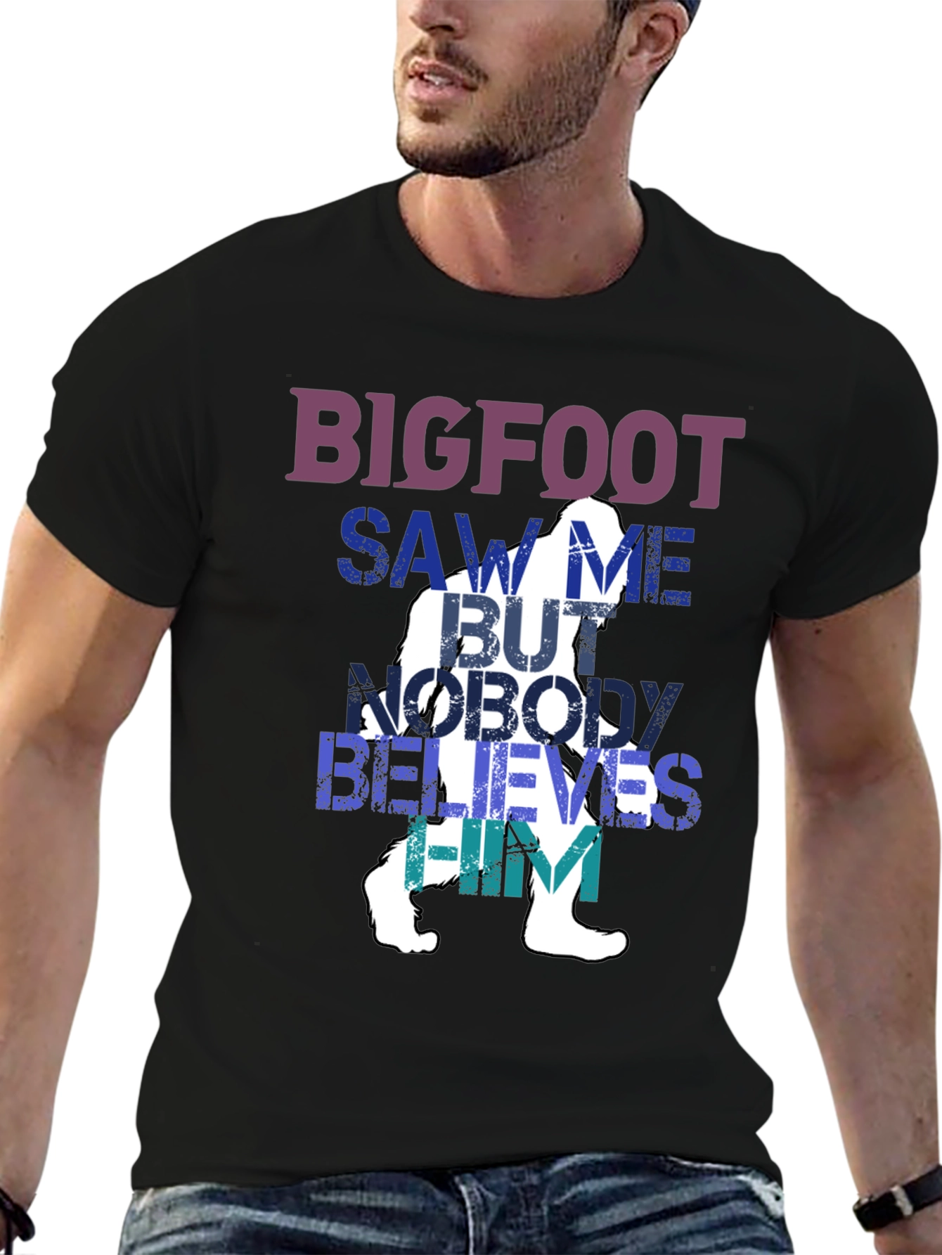 Bigfoot Saw Me T-Shirt - Funny Cryptozoology Tee