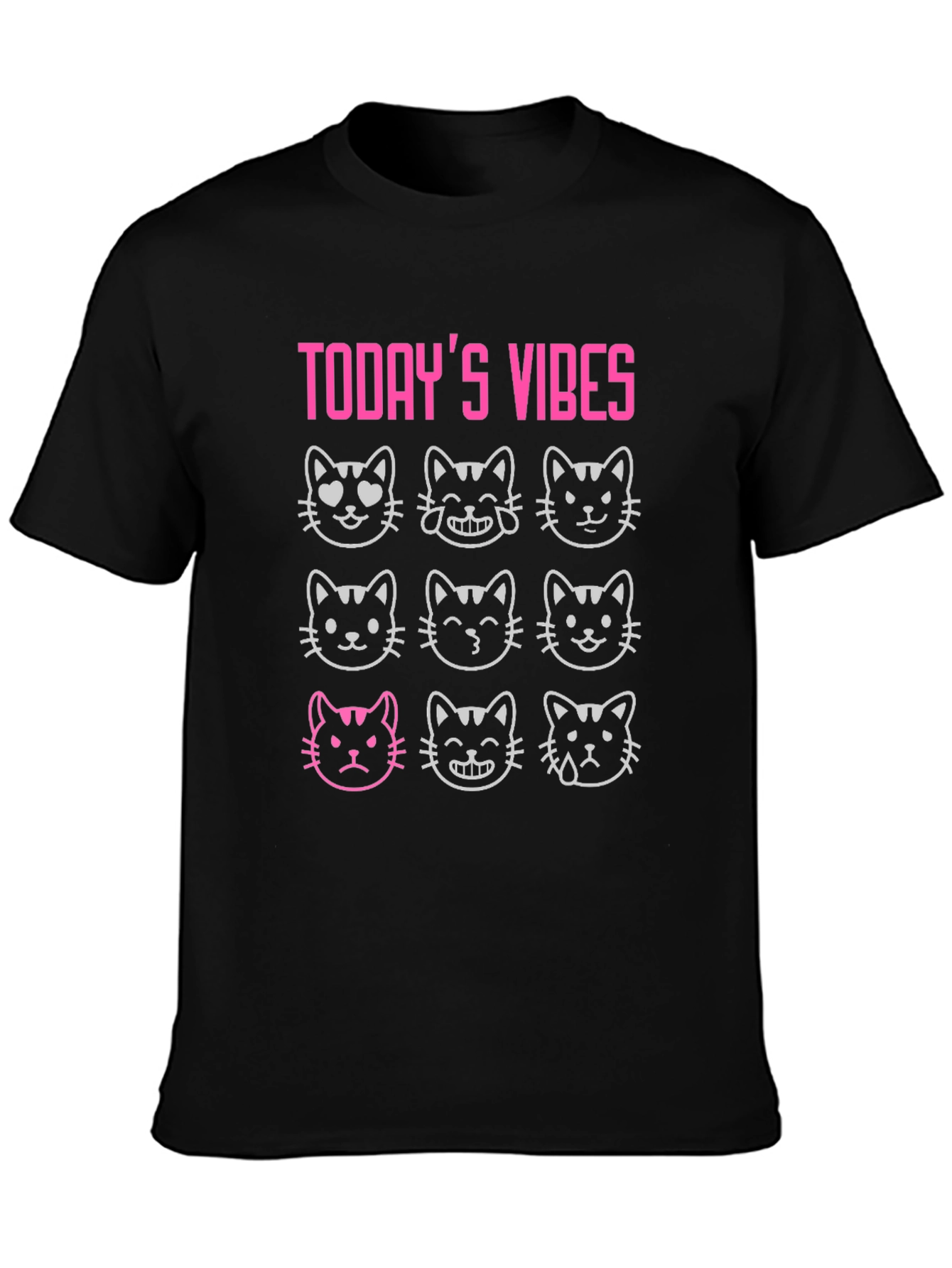Todays Vibes Cat Mood T-Shirt