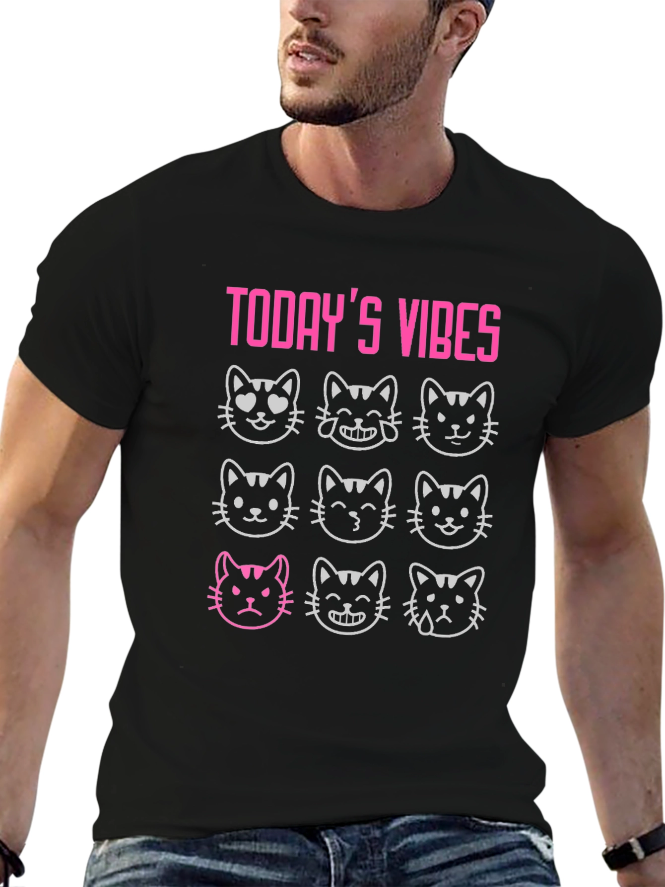Todays Vibes Cat Mood T-Shirt