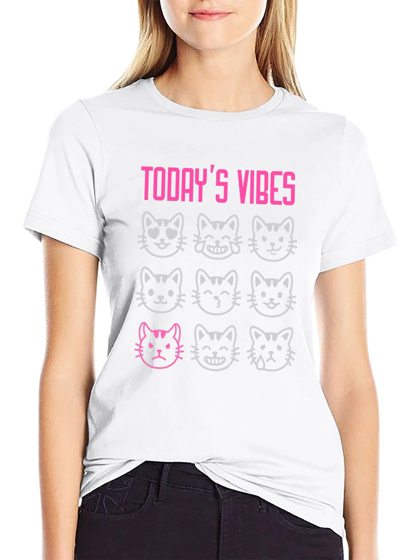 Todays Vibes Cat Mood T-Shirt