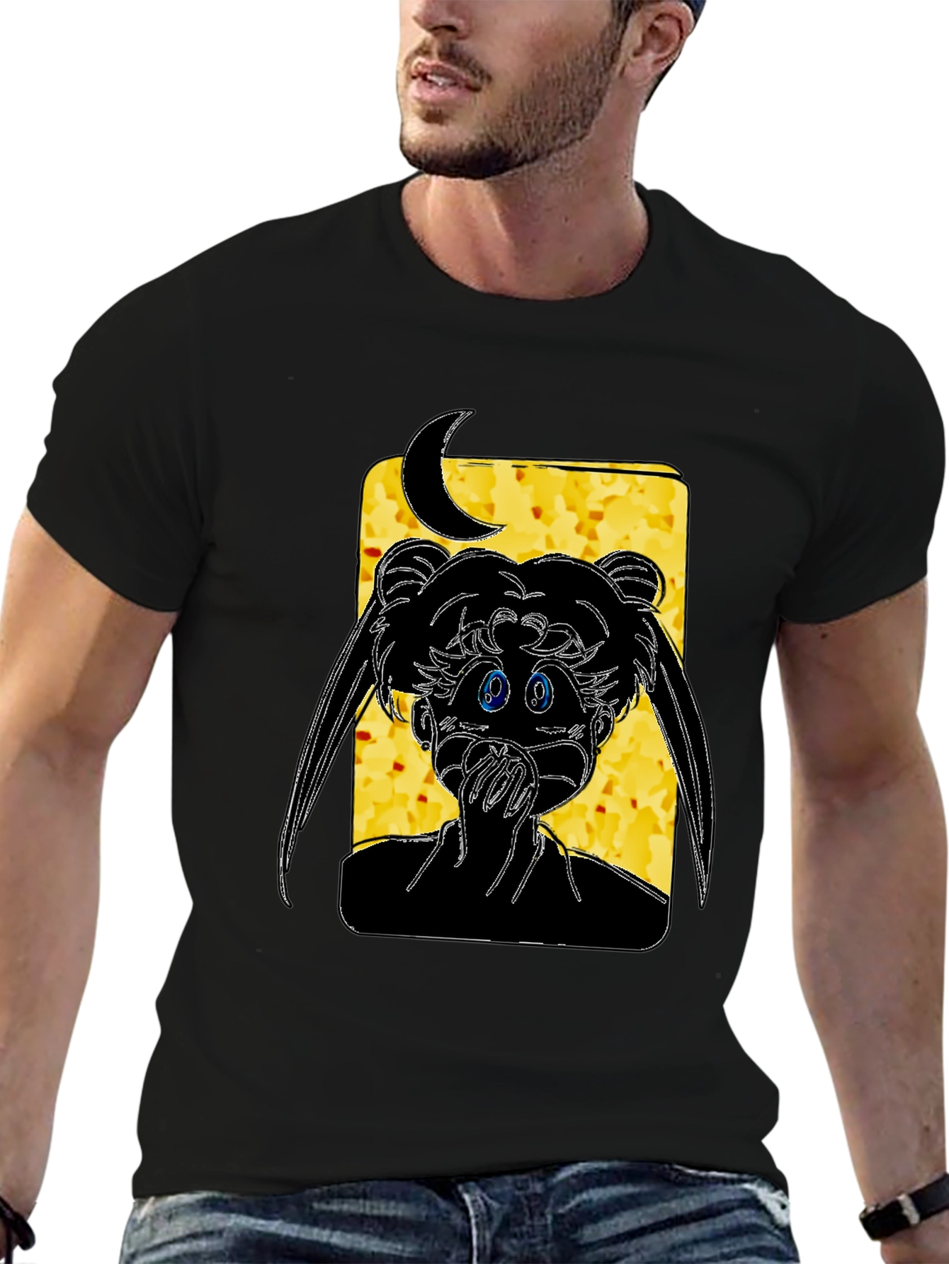 Sailor Moon Black Graphic Tee