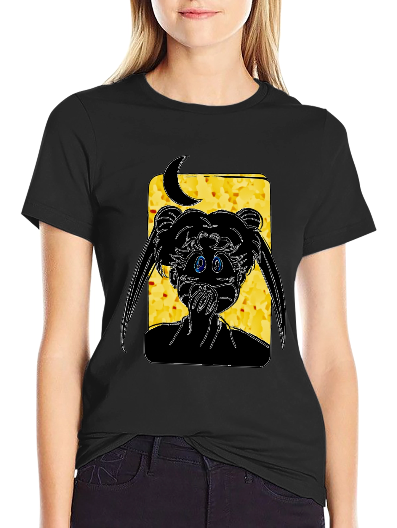 Sailor Moon Black Graphic Tee