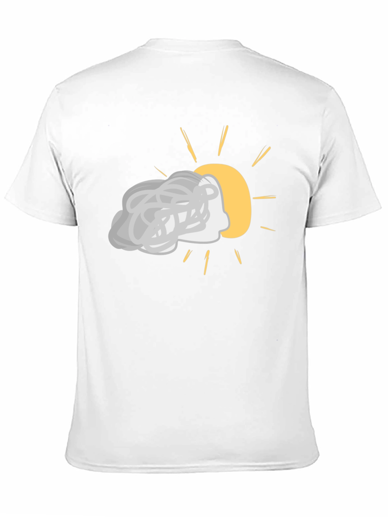Cloudy Day Graphic Tee - Black Cotton Shirt