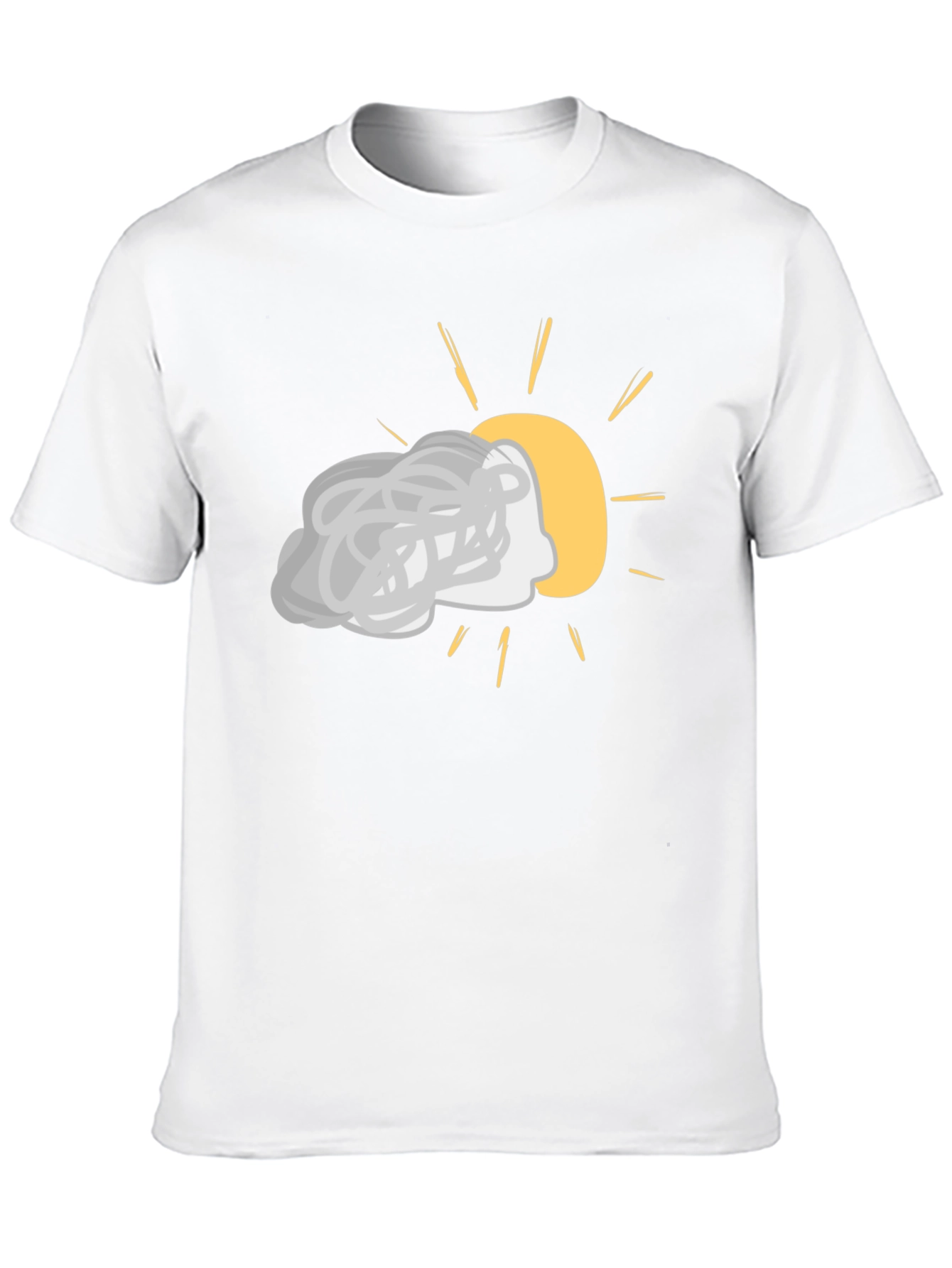 Cloudy Day Graphic Tee - Black Cotton Shirt
