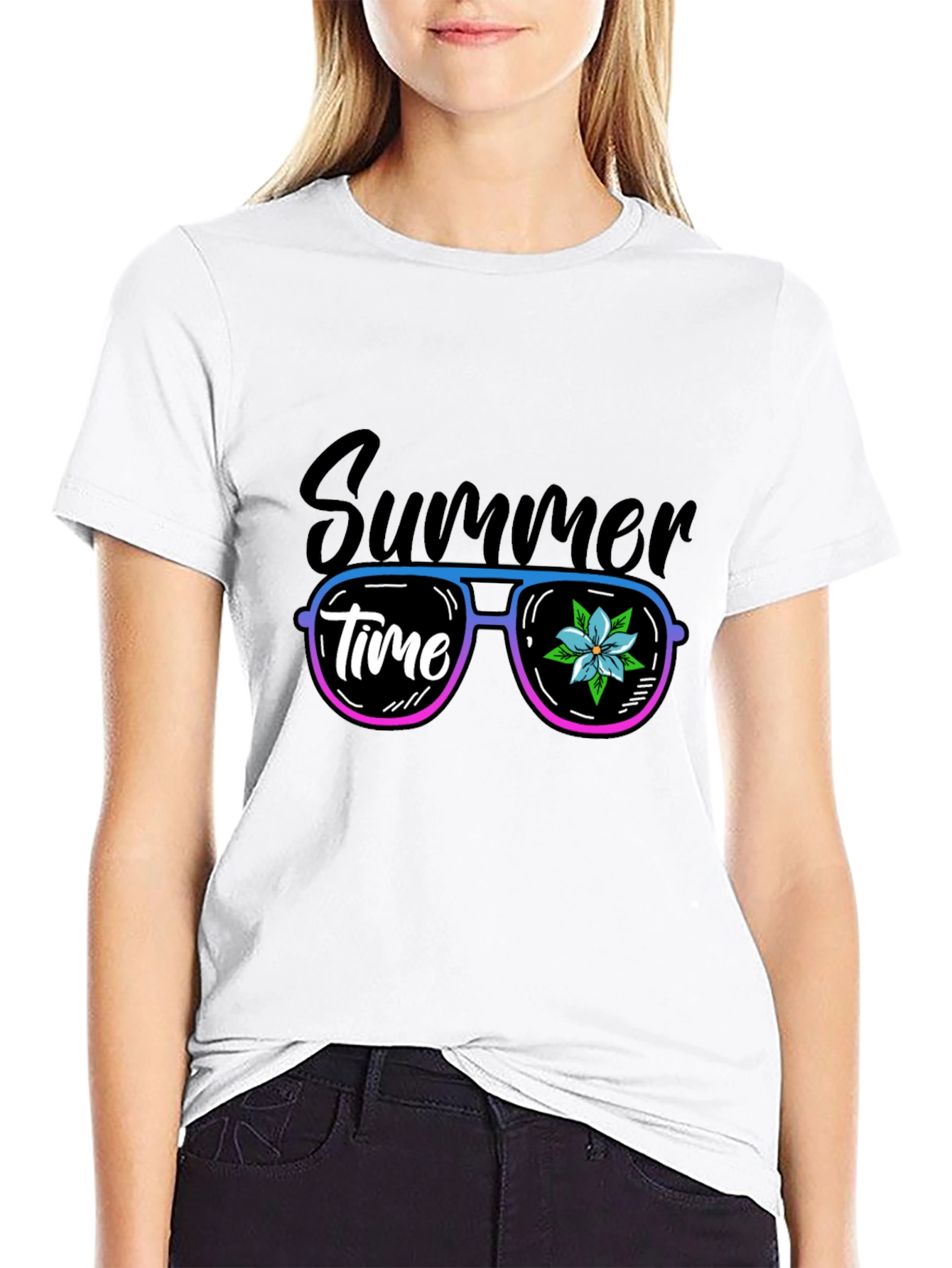Summer Time Graphic Tee - Cool Shades