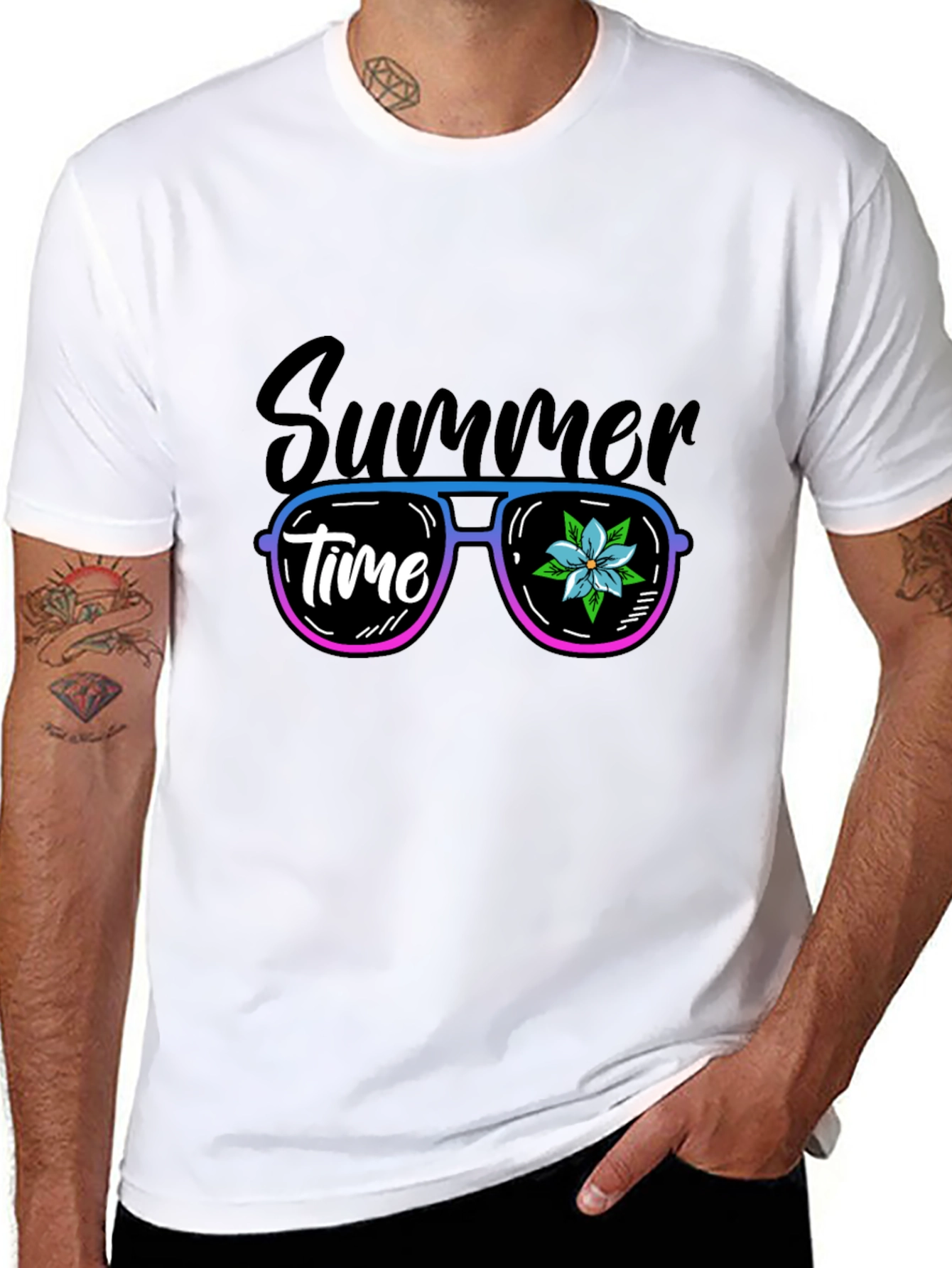 Summer Time Graphic Tee - Cool Shades