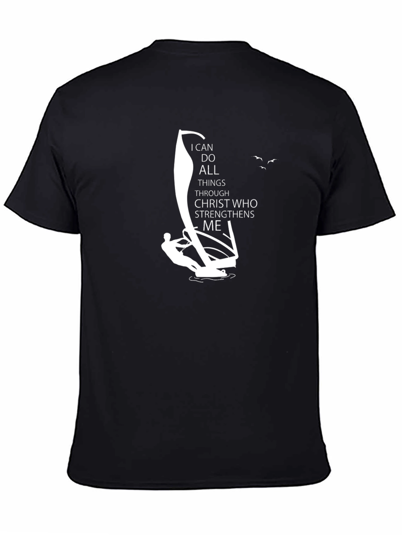 Inspirational Graphic Tee - Windsurfing Faith T-Shirt