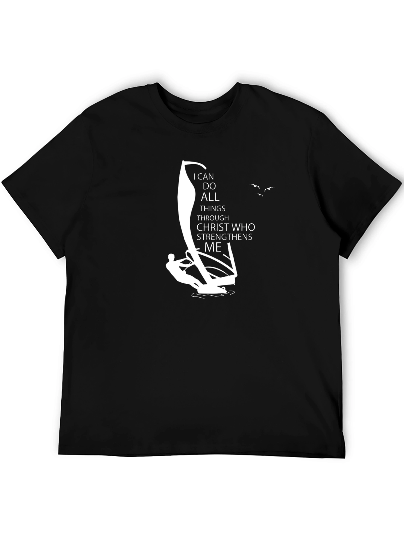 Inspirational Graphic Tee - Windsurfing Faith T-Shirt