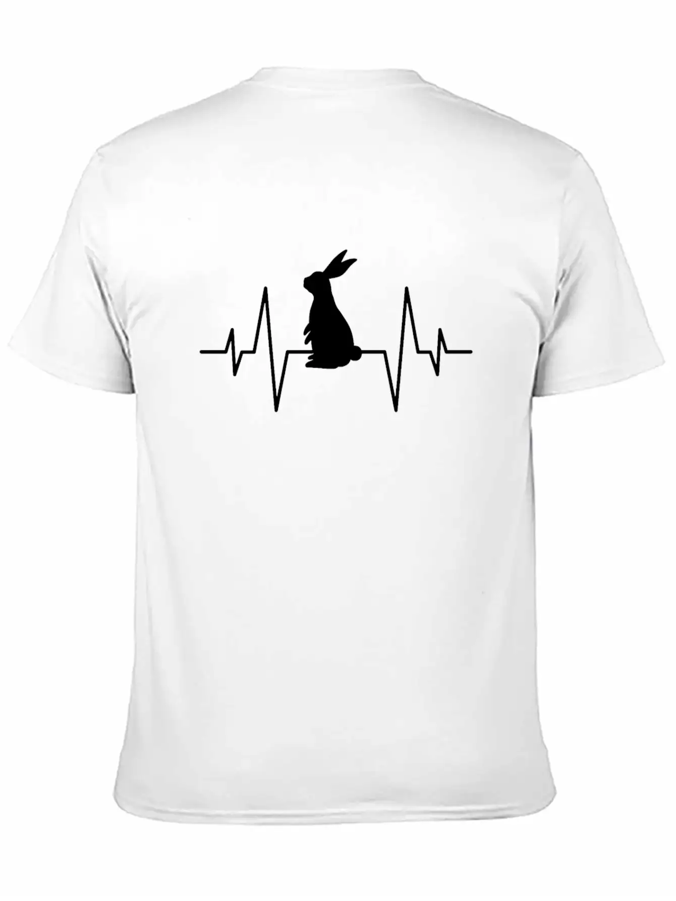 Rabbit Heartbeat Unisex Casual T-Shirt – Clean Design For Daily Comfort