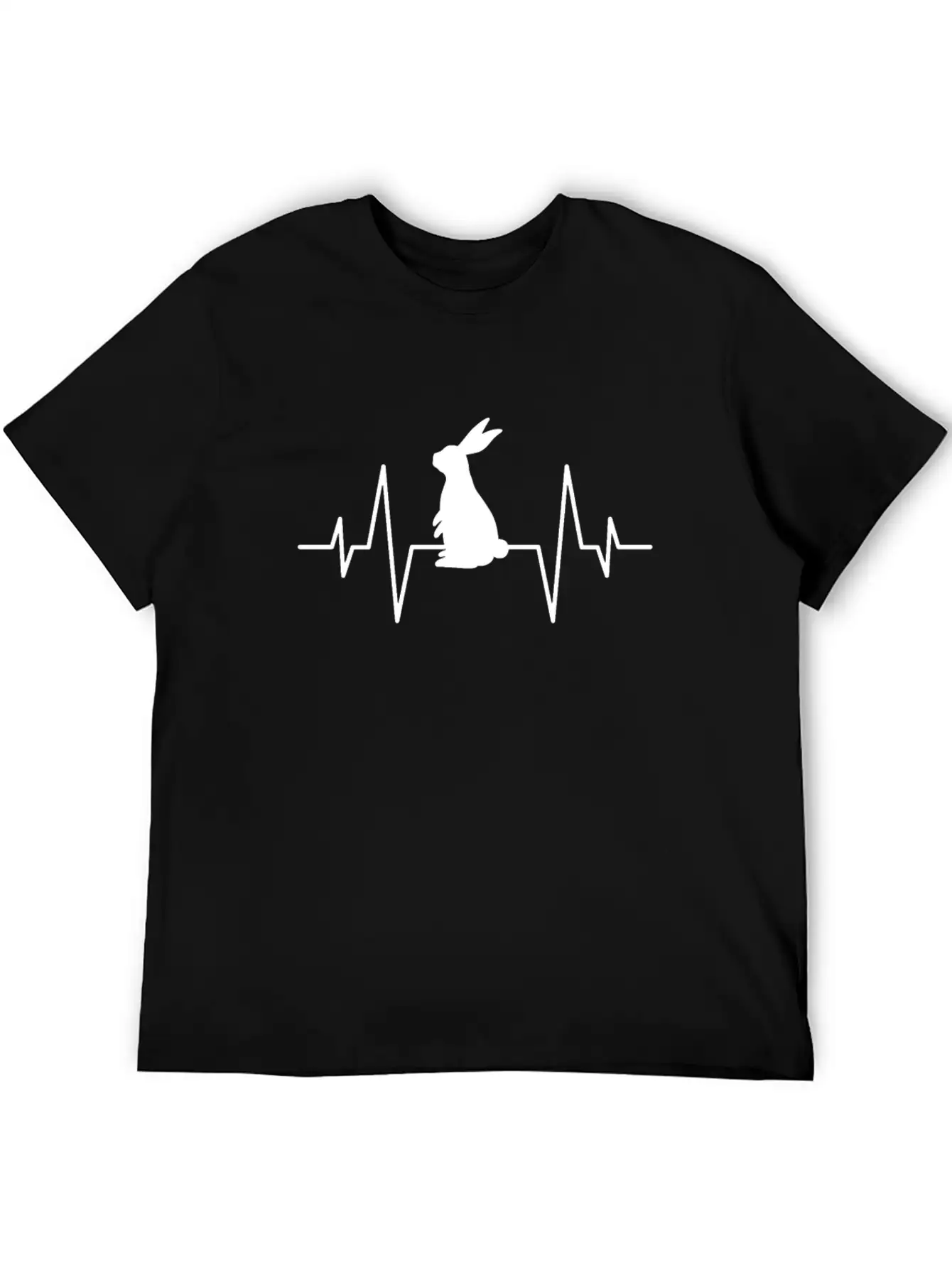 Rabbit Heartbeat Unisex Casual T-Shirt – Clean Design For Daily Comfort