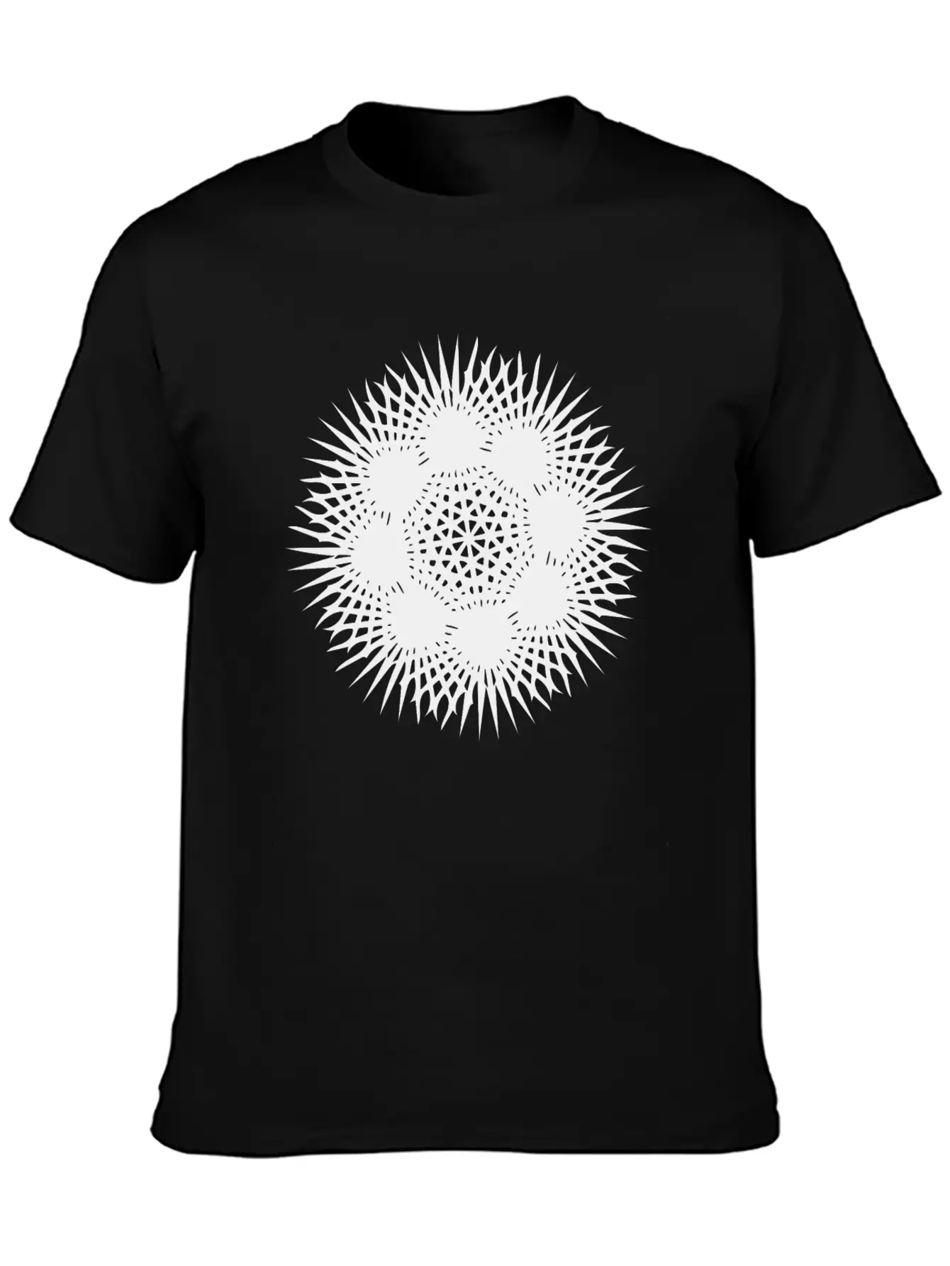 Ray Mandala Geometric Unisex Casual T-Shirt – Clean Design For Daily Comfort
