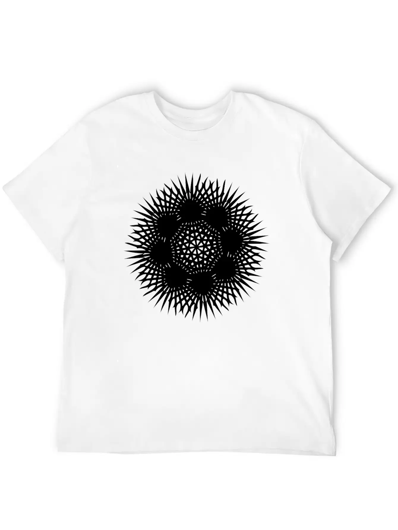 Ray Mandala Geometric Unisex Casual T-Shirt – Clean Design For Daily Comfort