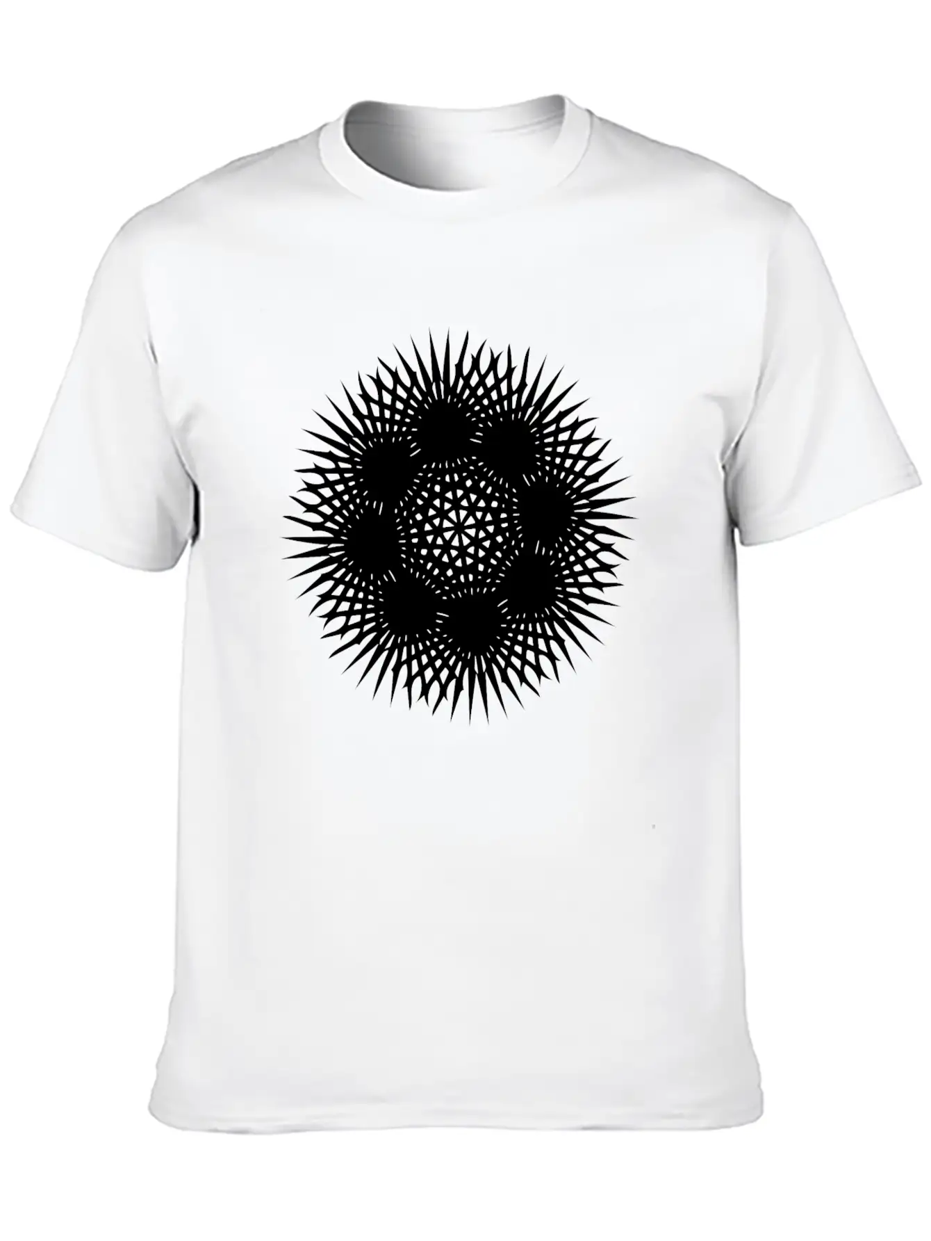 Ray Mandala Geometric Unisex Casual T-Shirt – Clean Design For Daily Comfort