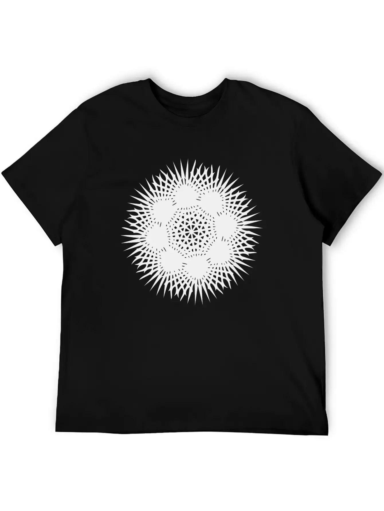 Ray Mandala Geometric Unisex Casual T-Shirt – Clean Design For Daily Comfort