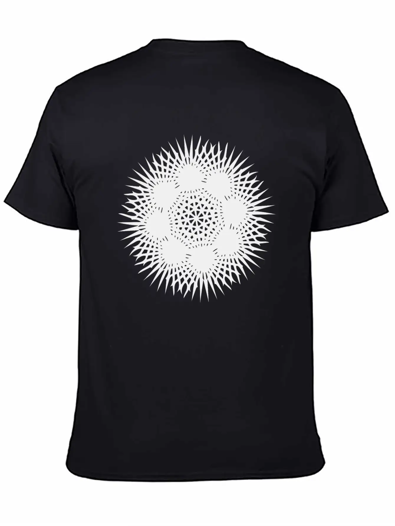 Ray Mandala Geometric Unisex Casual T-Shirt – Clean Design For Daily Comfort