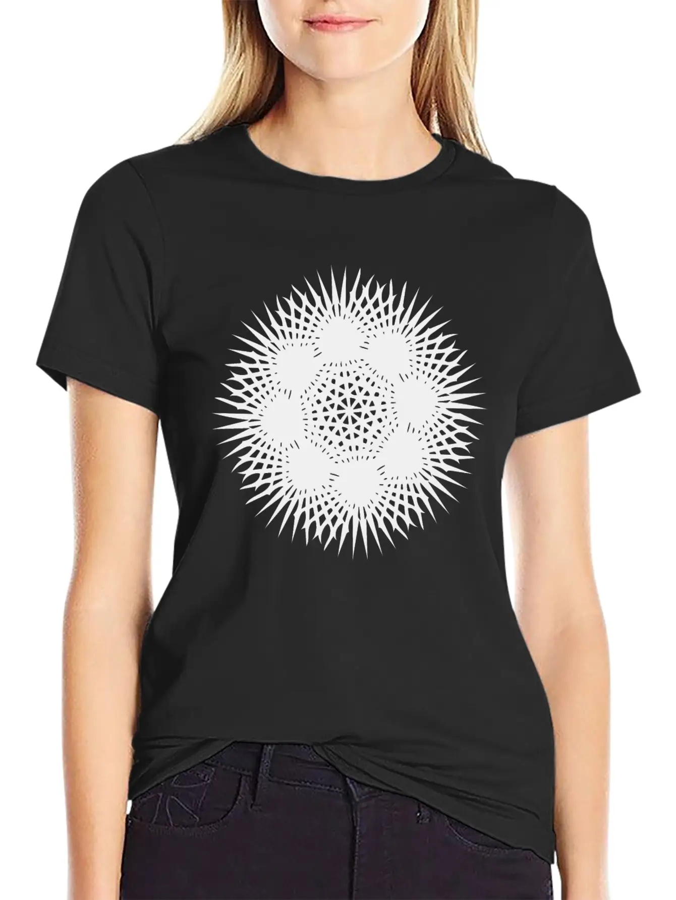 Ray Mandala Geometric Unisex Casual T-Shirt – Clean Design For Daily Comfort