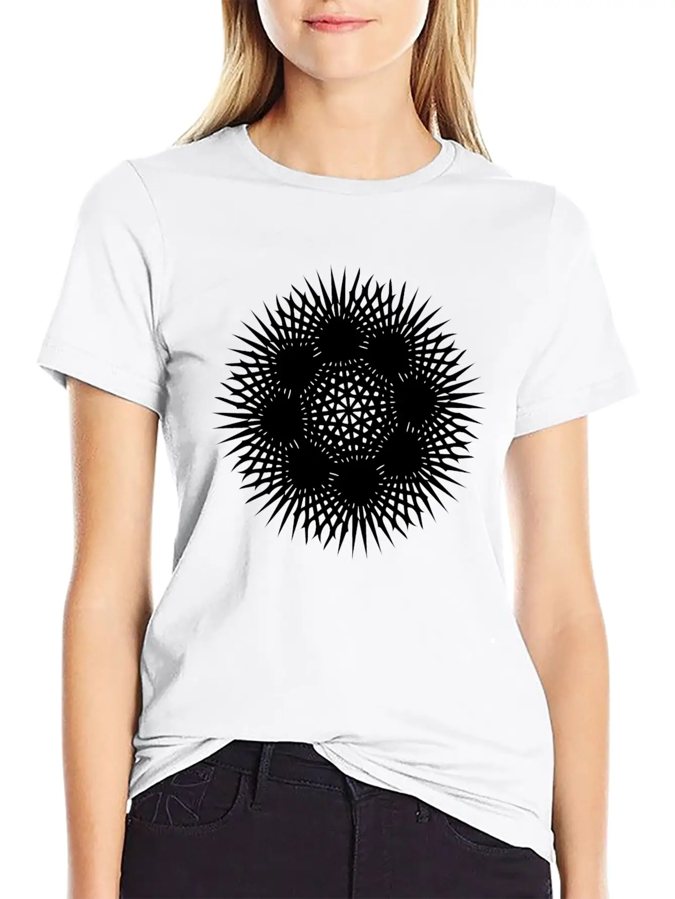 Ray Mandala Geometric Unisex Casual T-Shirt – Clean Design For Daily Comfort