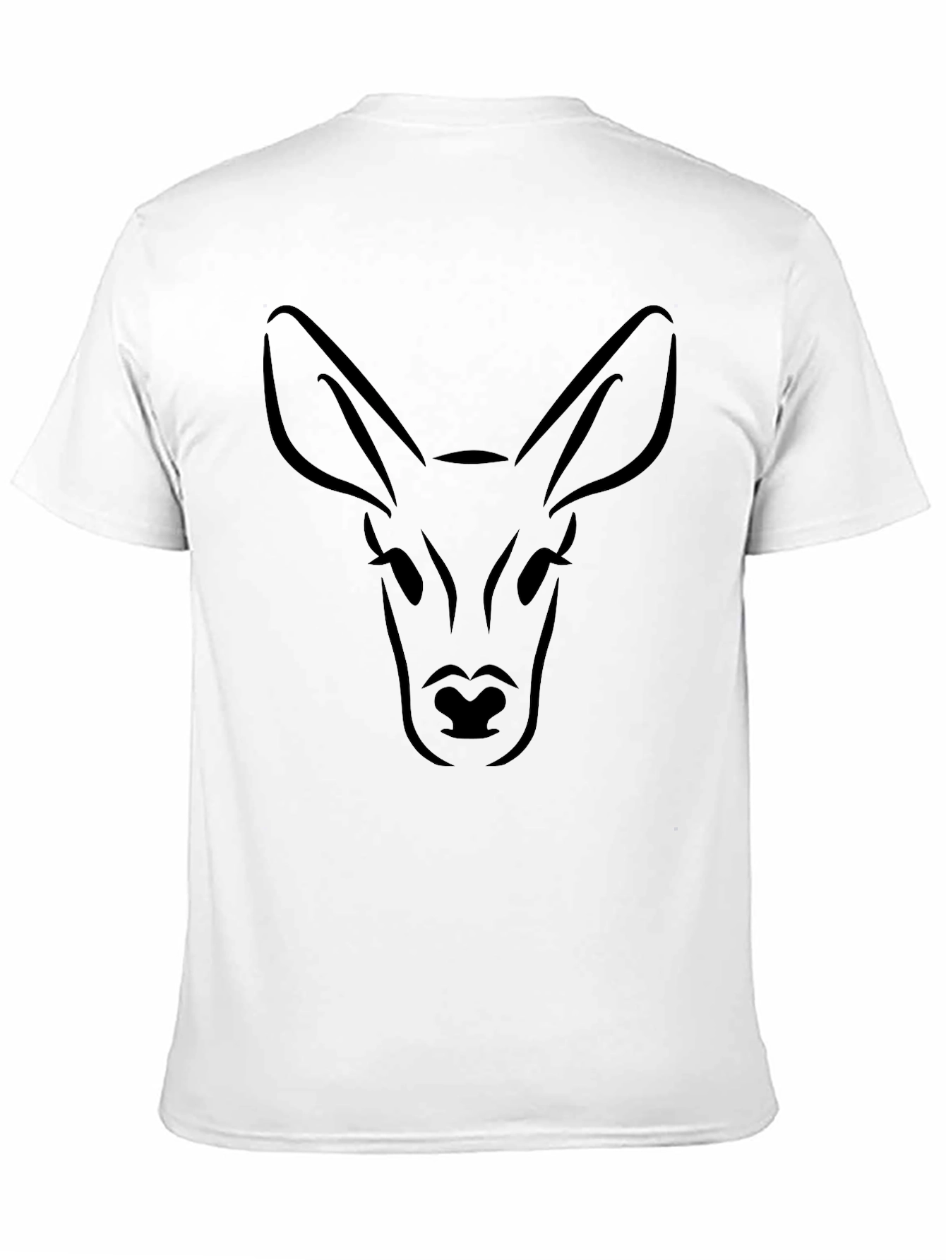 Mens Black Deer Graphic T-Shirt