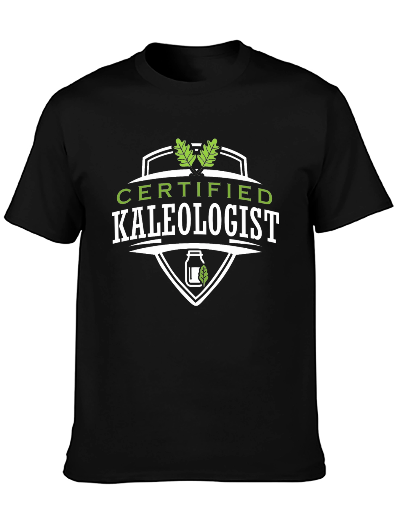 Certified Kaleologist Graphic T-Shirt - Black