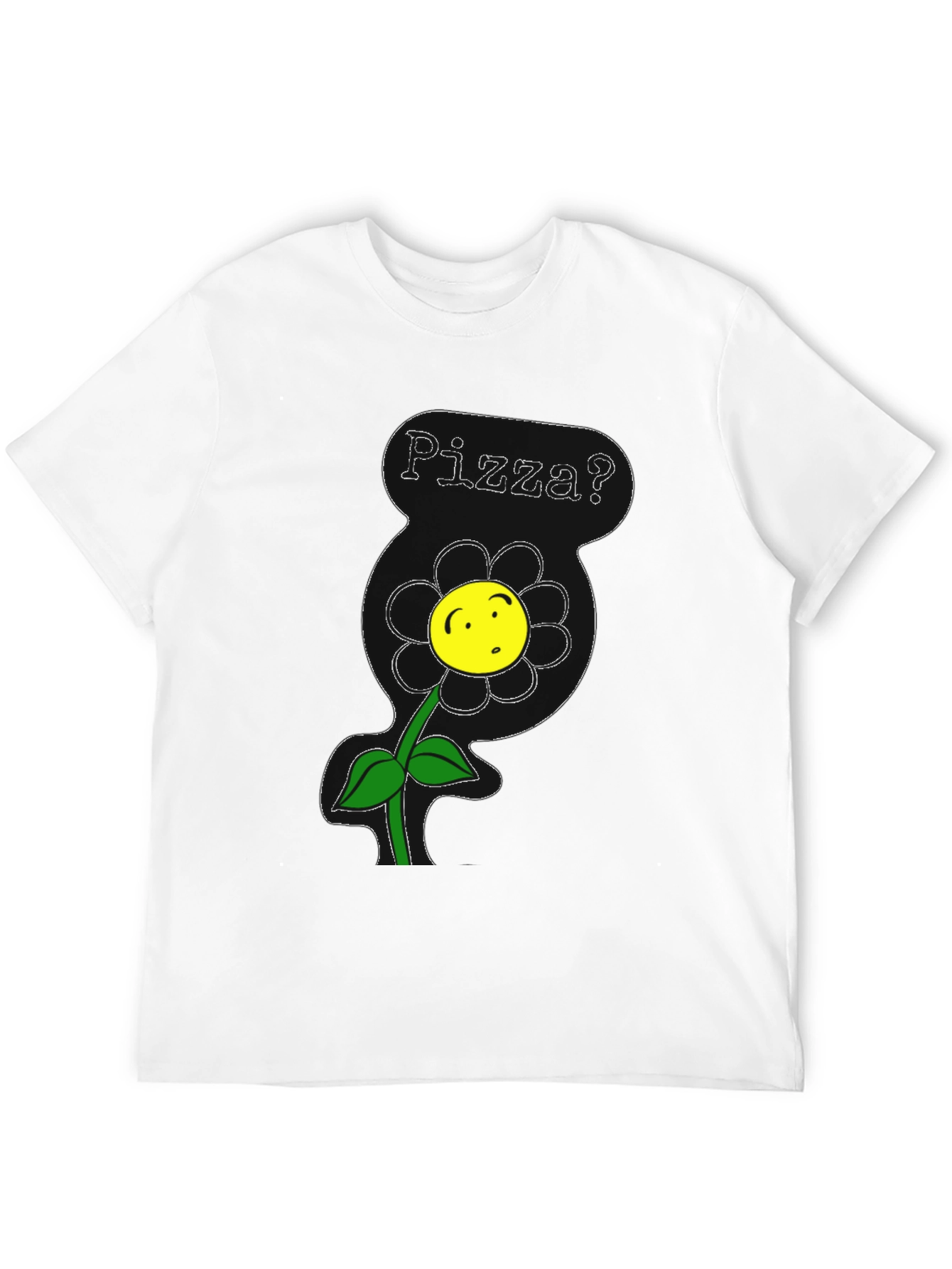 Pizza Flower T-Shirt - Fun & Quirky Tee