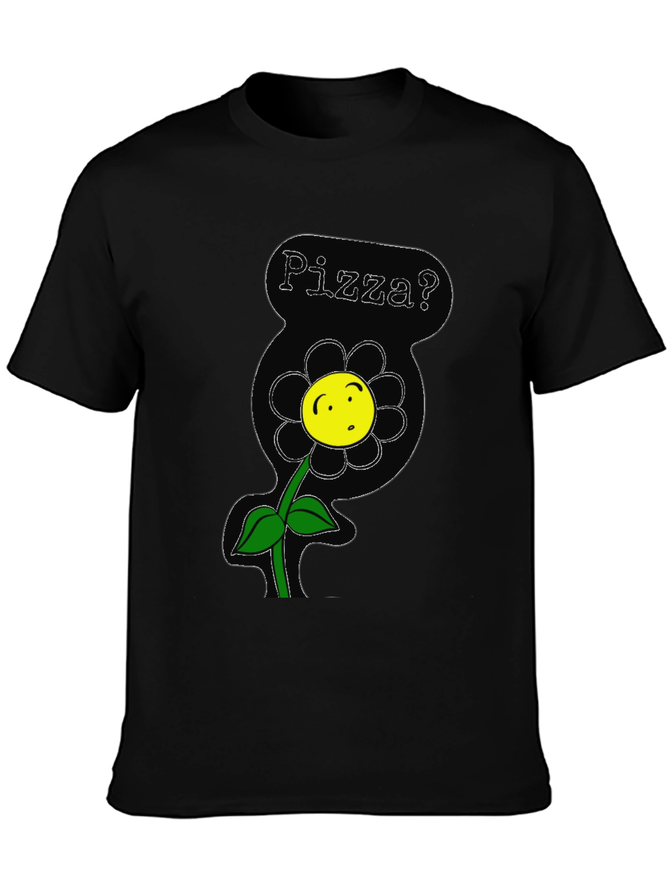 Pizza Flower T-Shirt - Fun & Quirky Tee