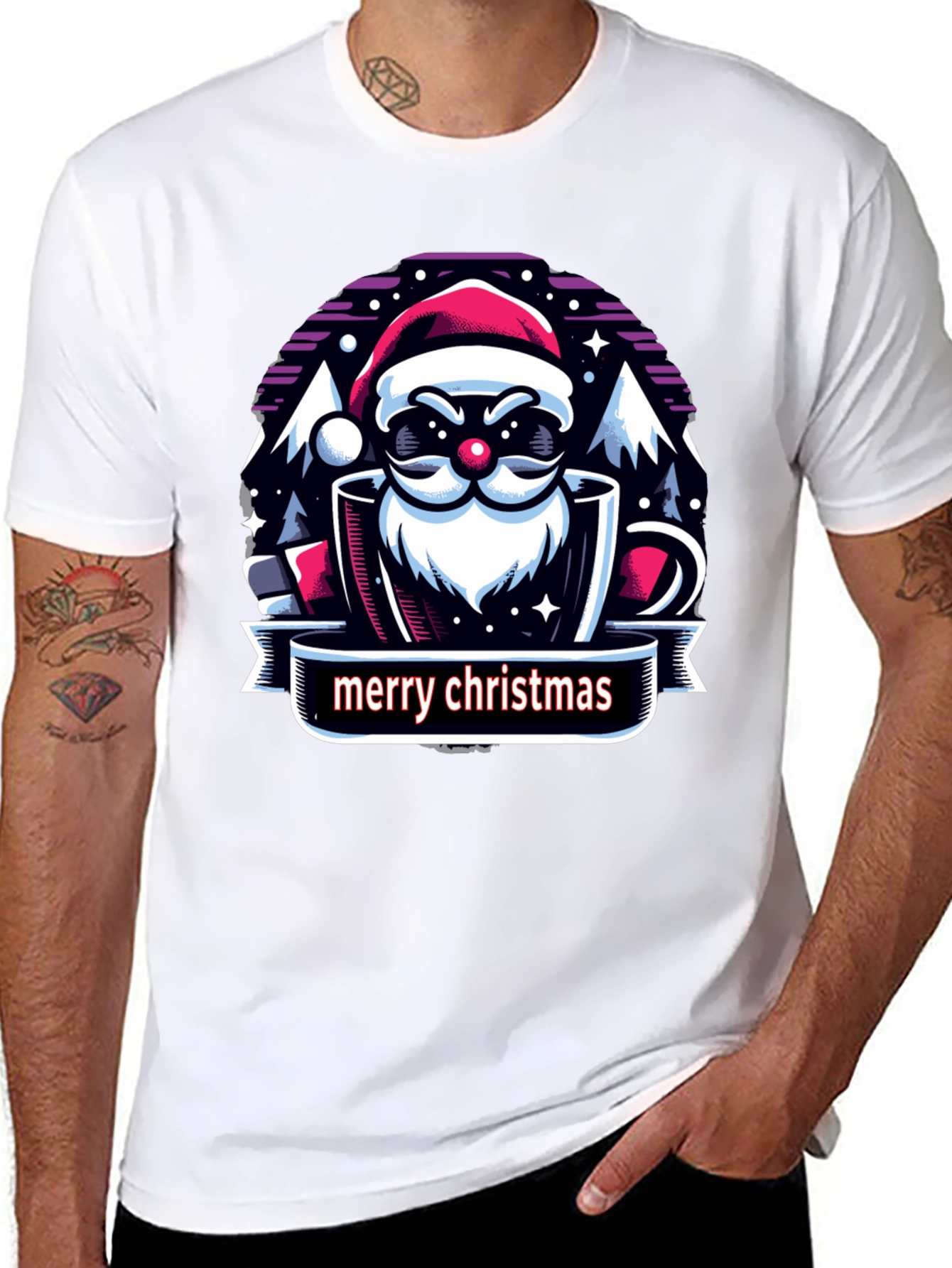 Merry Christmas Santa Graphic Tee
