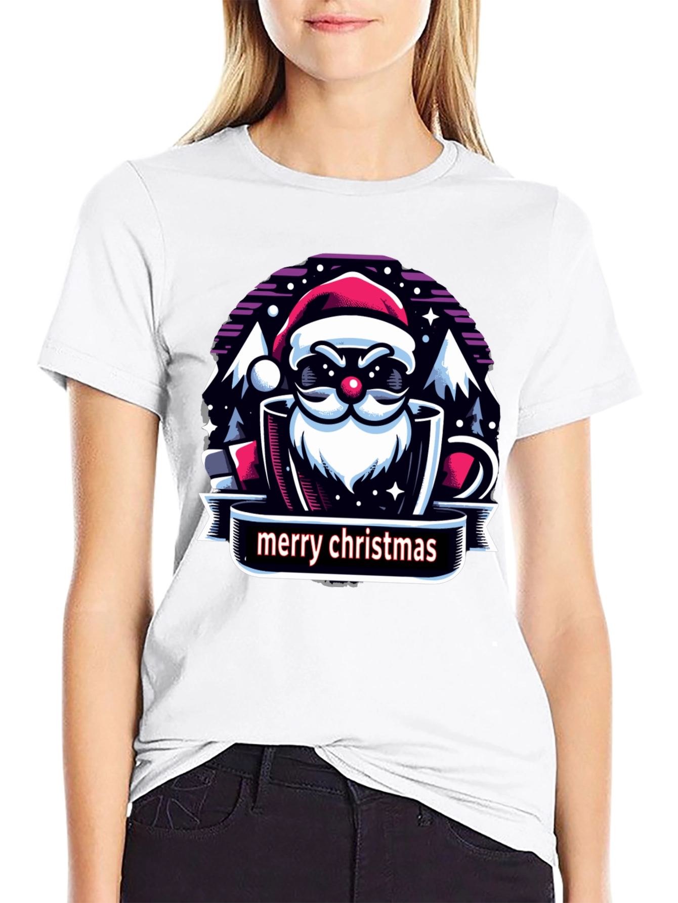 Merry Christmas Santa Graphic Tee