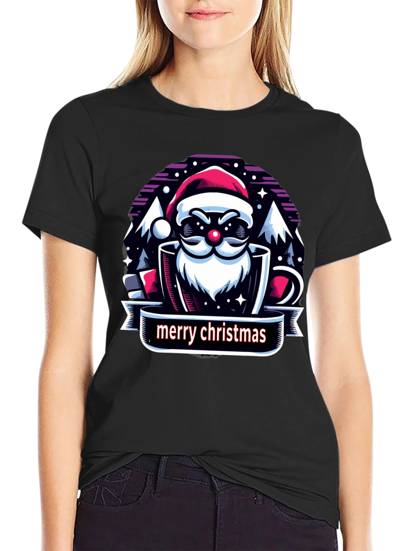Merry Christmas Santa Graphic Tee