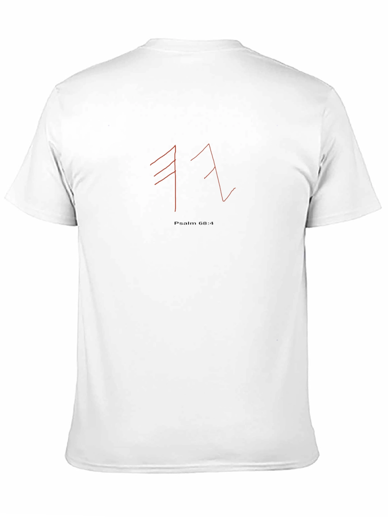 Psalm 68:4 Graphic Tee - Black Cotton T-Shirt