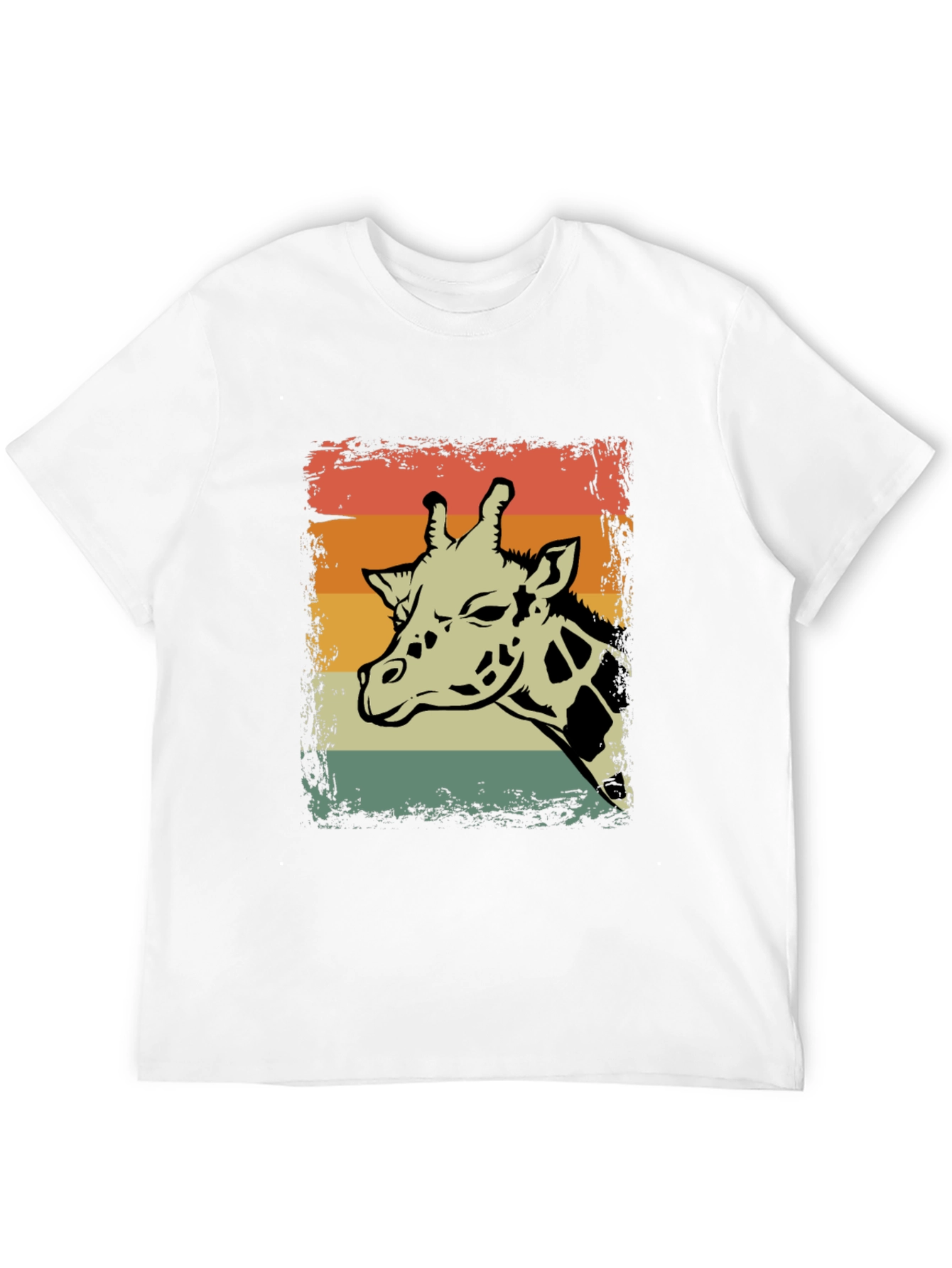 Retro Giraffe Graphic T-Shirt - Unisex Casual Tee