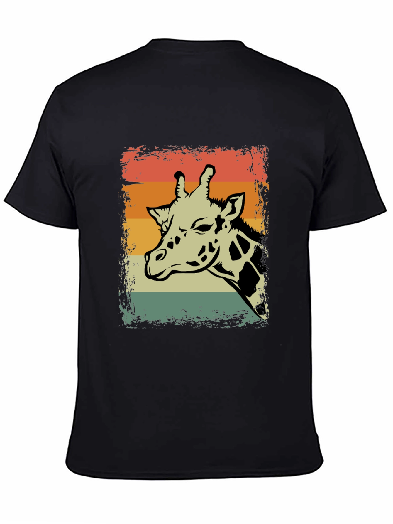 Retro Giraffe Graphic T-Shirt - Unisex Casual Tee
