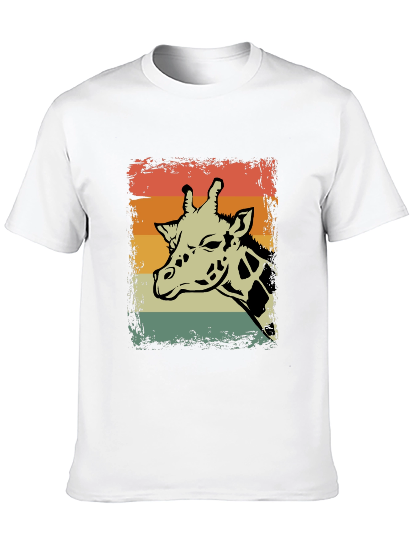 Retro Giraffe Graphic T-Shirt - Unisex Casual Tee