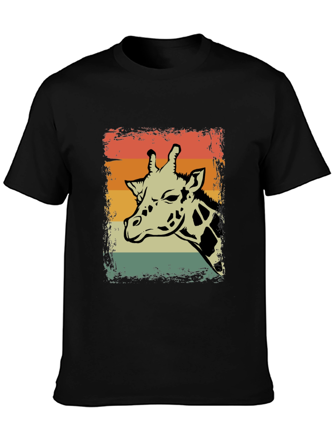 Retro Giraffe Graphic T-Shirt - Unisex Casual Tee