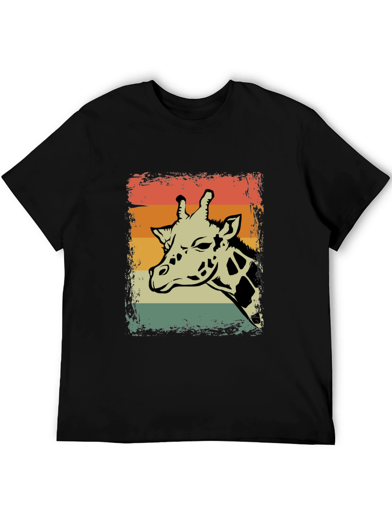 Retro Giraffe Graphic T-Shirt - Unisex Casual Tee