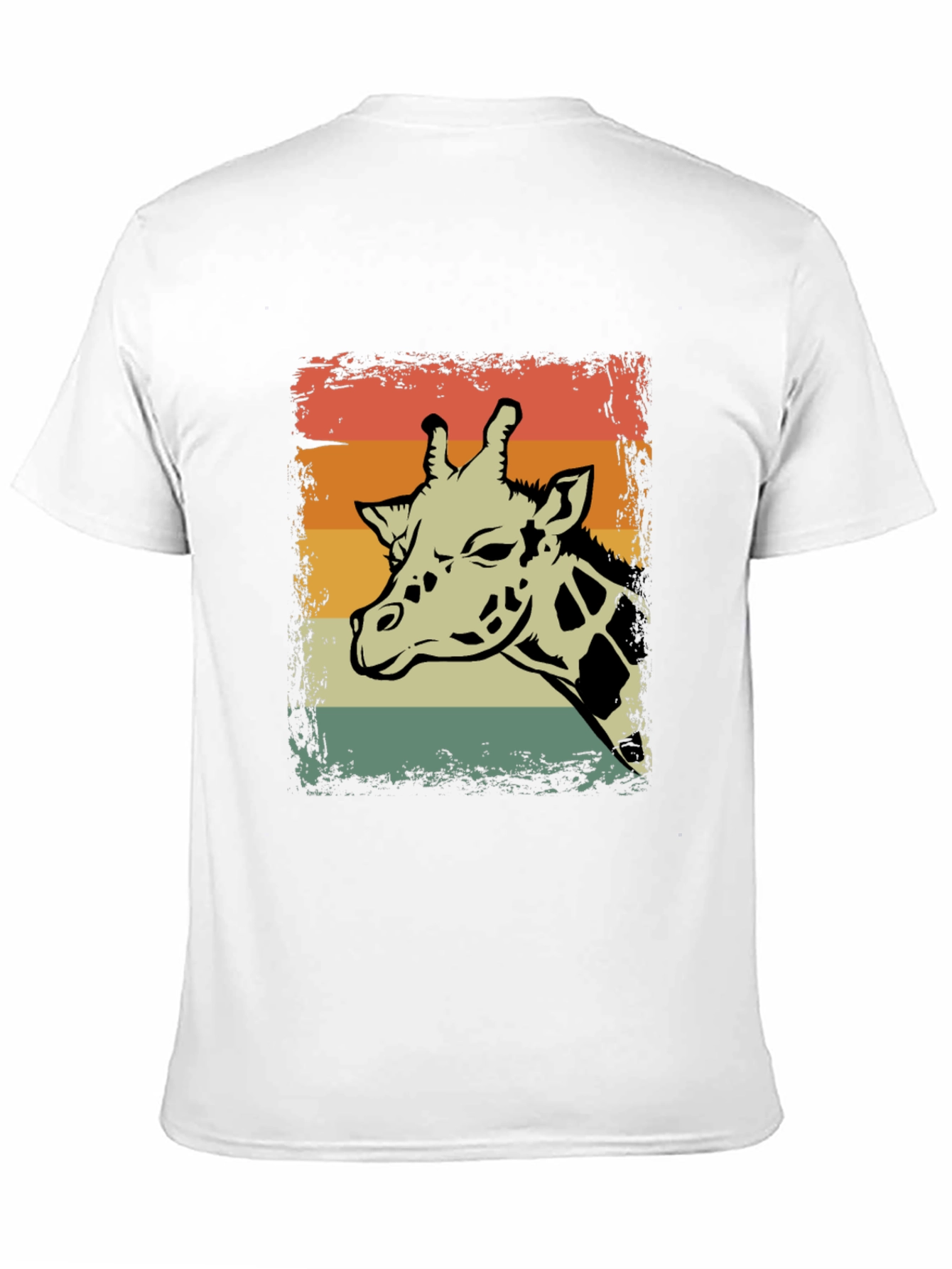 Retro Giraffe Graphic T-Shirt - Unisex Casual Tee