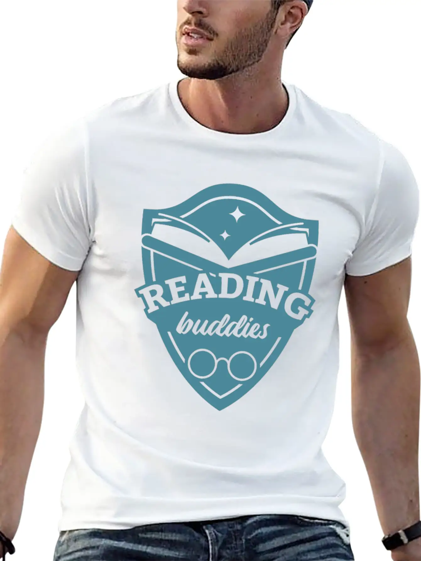 Reading Buddies Unisex Casual T-Shirt – Clean Design For Daily Comfort