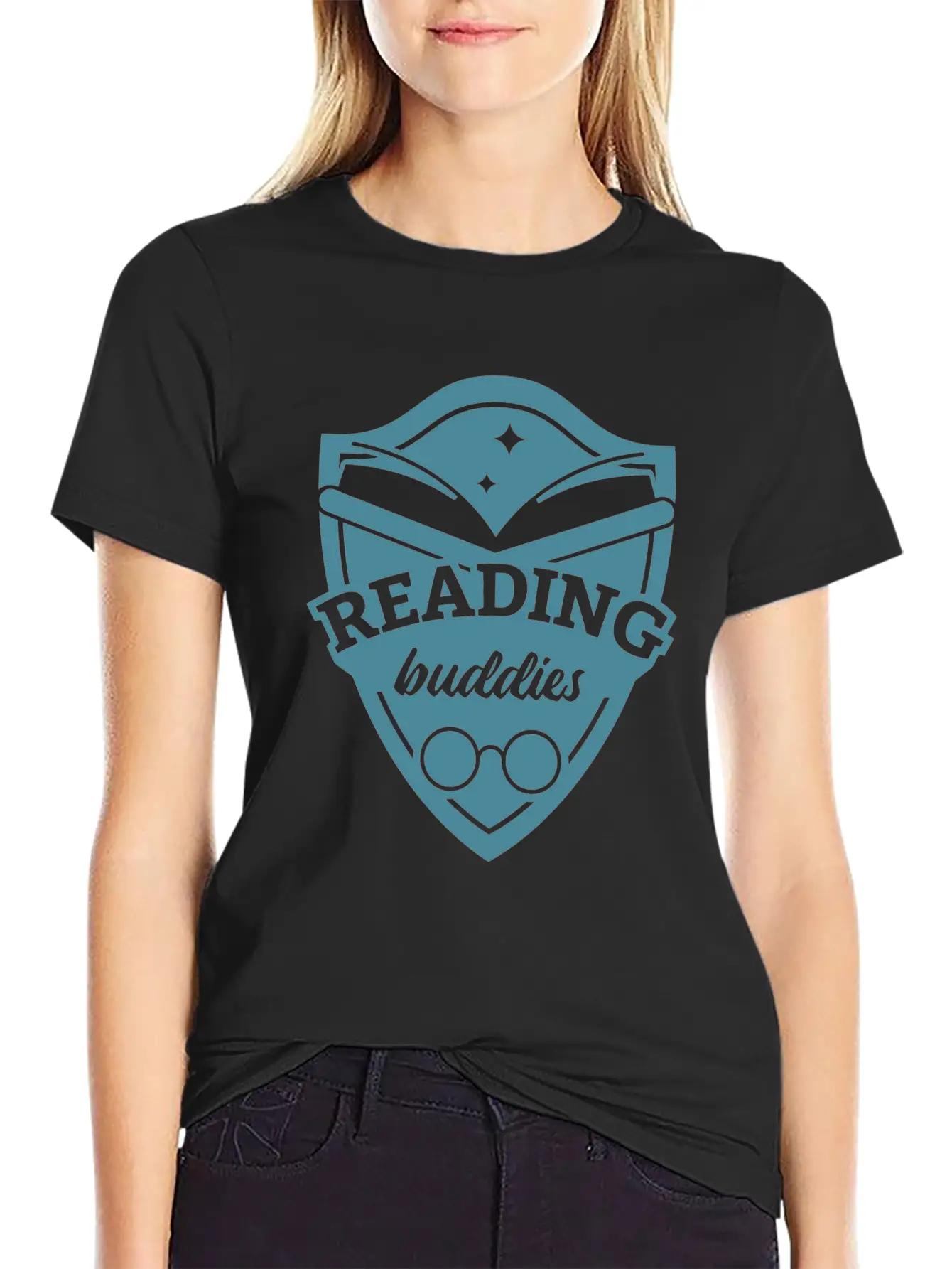 Reading Buddies Unisex Casual T-Shirt – Clean Design For Daily Comfort