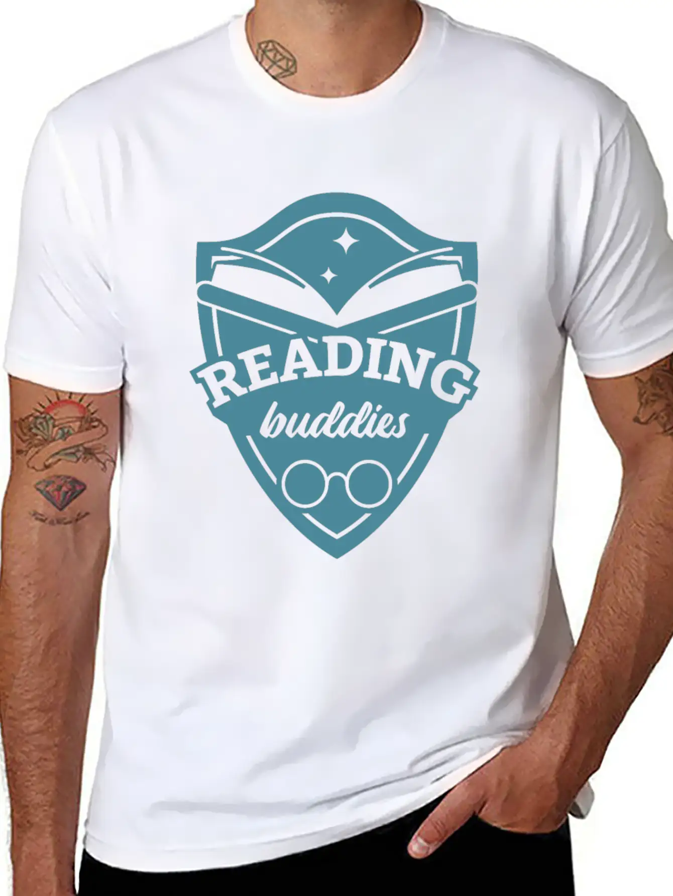 Reading Buddies Unisex Casual T-Shirt – Clean Design For Daily Comfort