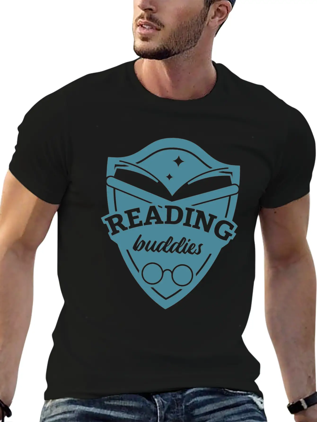 Reading Buddies Unisex Casual T-Shirt – Clean Design For Daily Comfort