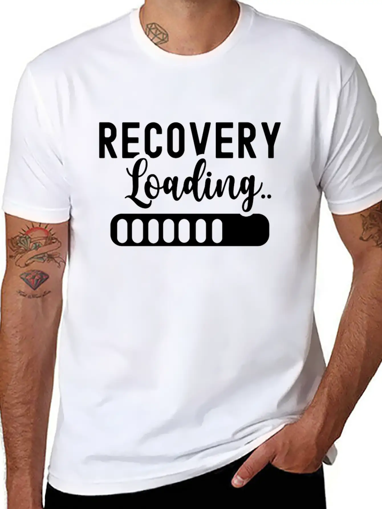 Recovery Loading Surgery Patient Recover Survivor Unisex Casual T-Shirt – Clean Design For Daily Comfort