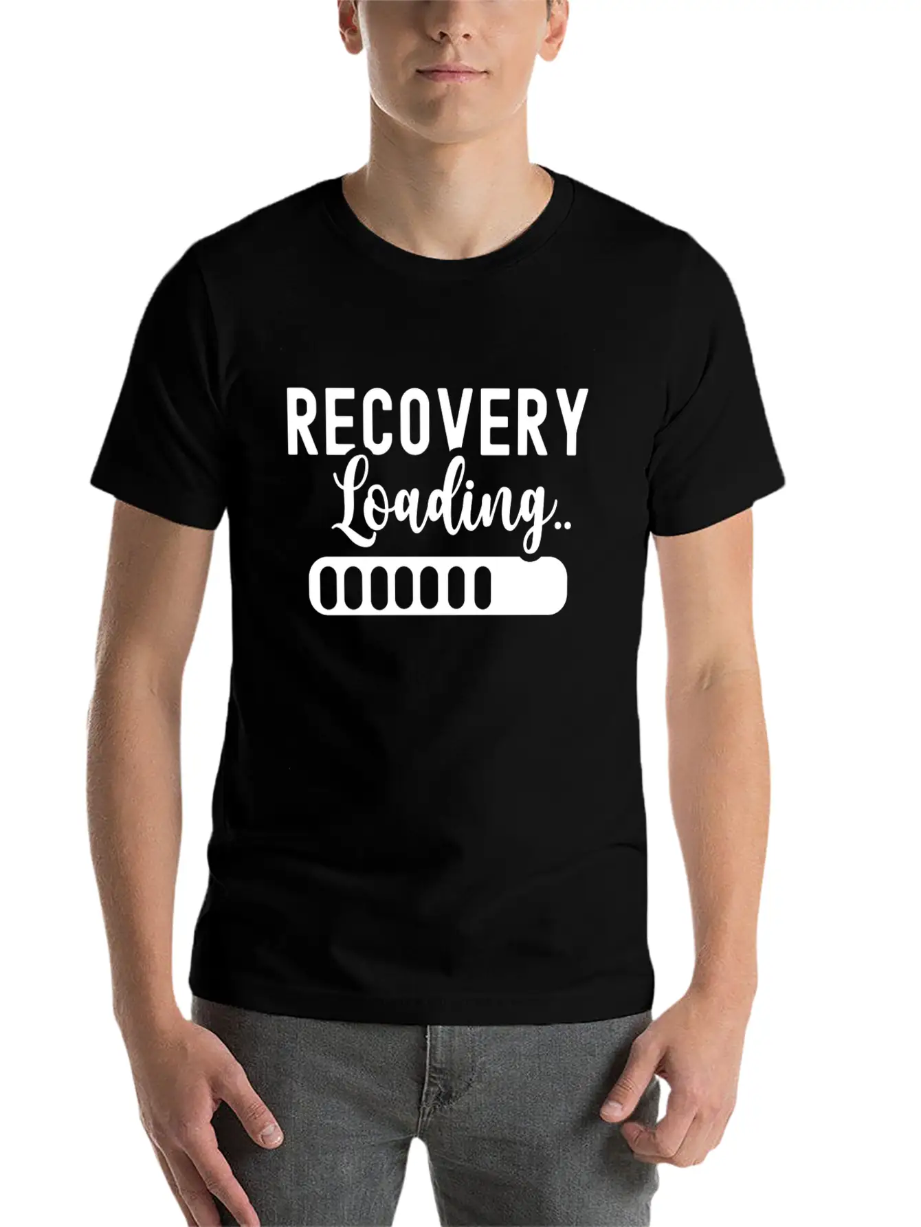 Recovery Loading Surgery Patient Recover Survivor Unisex Casual T-Shirt – Clean Design For Daily Comfort