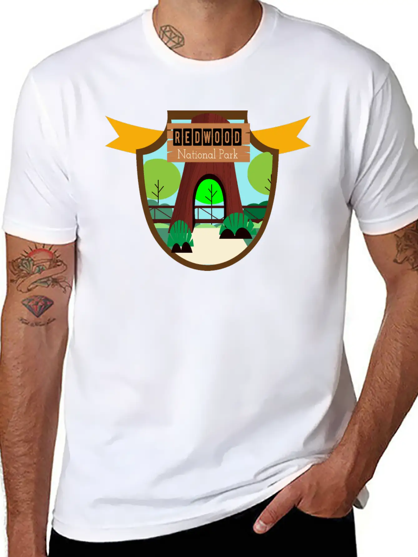 Redwood National Park California Unisex Casual T-Shirt – Clean Design For Daily Comfort